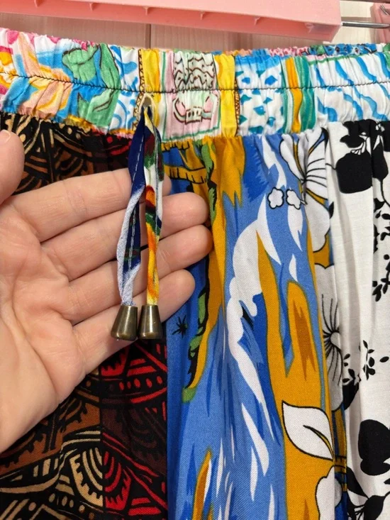 Patchwork Multicolor Boho Joggers - Picture 7 of 8